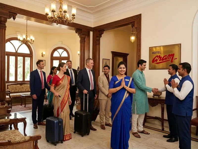 International delegates being welcomed at Hotel Aram lobby