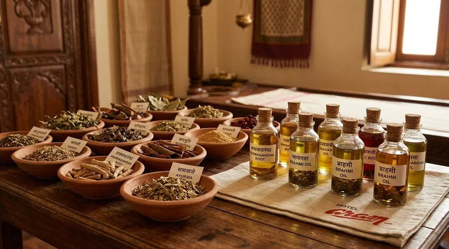 Ayurvedic herbal preparations and traditional medicine ingredients from Gujarat