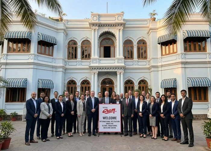 International delegates at the WHO Global Traditional Medicine Centre visiting Hotel Aram